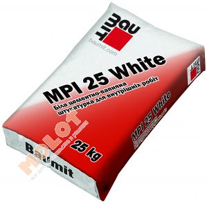 Штукатурка машинного нанесения MPI 25 White Baumit, 25 кг